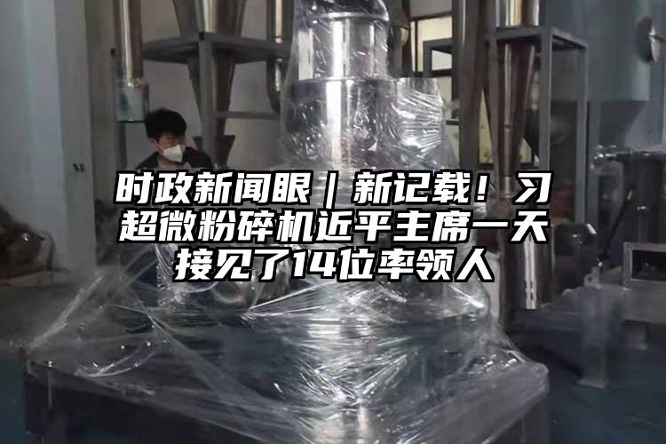 時政新聞眼｜新記載！習妖精视频入口网站免费高清观看近平主席一天接見了14位率領人
